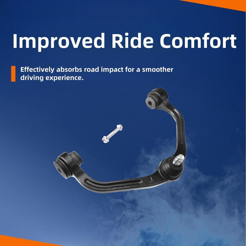 ADIGARAUTO [Coil Spring Suspension] K80052 K80054 2PCS Front Upper Suspension Control Arm Compatible with 1998-2011 Ford Ranger 2001-2010 Mazda B2300 1998-2001 B2500 1998-2008 B3000 1998-2004 B4000 - Image 4